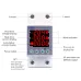 63A 230V 3IN1 Display Din rail adjustable over and under voltage protective device protector relay with over current protection