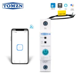 63A Din Rail WIFI Circuit Breaker Smart Switch Remote Control by Ewelink APP for Smart Home 18mm 63A without metering function