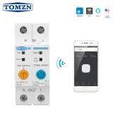 63A Ewelink Single Phase WIFI Smart Energy Meter Kwh Metering Monitoring Circuit Breaker Timer Relay with Leakage Protection