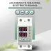 8pcs Din Rail 230V Adjustable Over Voltage and Under Voltage Protective Device Protector Relay TOMZN TOVPD1-63-EC