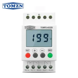 AC DC adjustable Over and Under Voltage Protector single Phase Din rail Voltage Monitoring Protection Relay