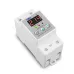 Din rail 40A 60A voltage display relay adjustable over under voltage proteciotn device automatic reconnect protector