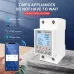 Reclosable smartlife TUYA WIFI Circuit breaker 63A 110V 220V Energy Meter Metering Timer with voltage current leakage protection