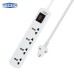 TOMZN 4-Outlet Power Strip Adjustable Voltage&Current Protector Universal EU Plug AC230V 1-16A 50/60Hz Voltage Display
