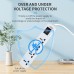 TOMZN 4-Outlet Power Strip Adjustable Voltage&Current Protector Universal EU Plug AC230V 1-16A 50/60Hz Voltage Display