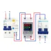TOMZN 63A 230V Din rail adjustable over under voltage protective device protector relay with current protection energy merter