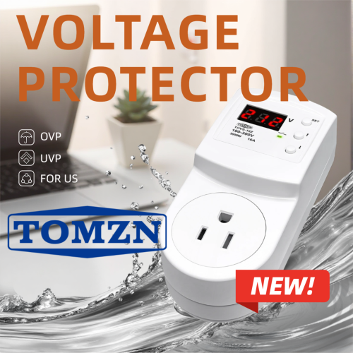 TOMZN Official Voltage Protective Socket For US AC110V 120V Standard US Outlet American Socket Over And Under Voltage Protection