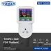 TOMZN SKW Thailand Power Socket WIFI TUYA Voltage Current Protection AC 220V Adjustable 16A With PE Metering Timer 3-Pin with PE