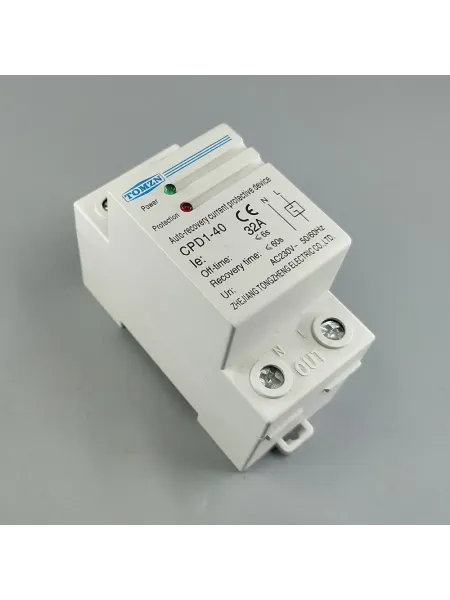 32A 230V 50/60hz Din rail automatic recovery reconnect over Current limiting protective device protector